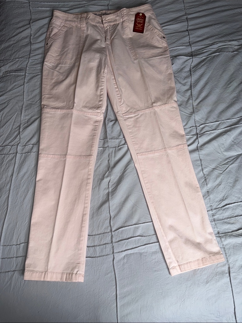 Faded Glory Light Pink Straight Leg Jeans